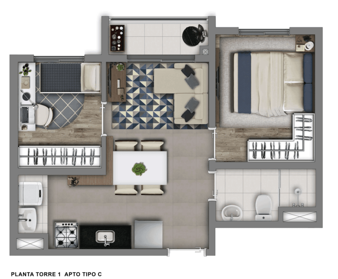 Planta 4 — Vivaz Vila Guilherme