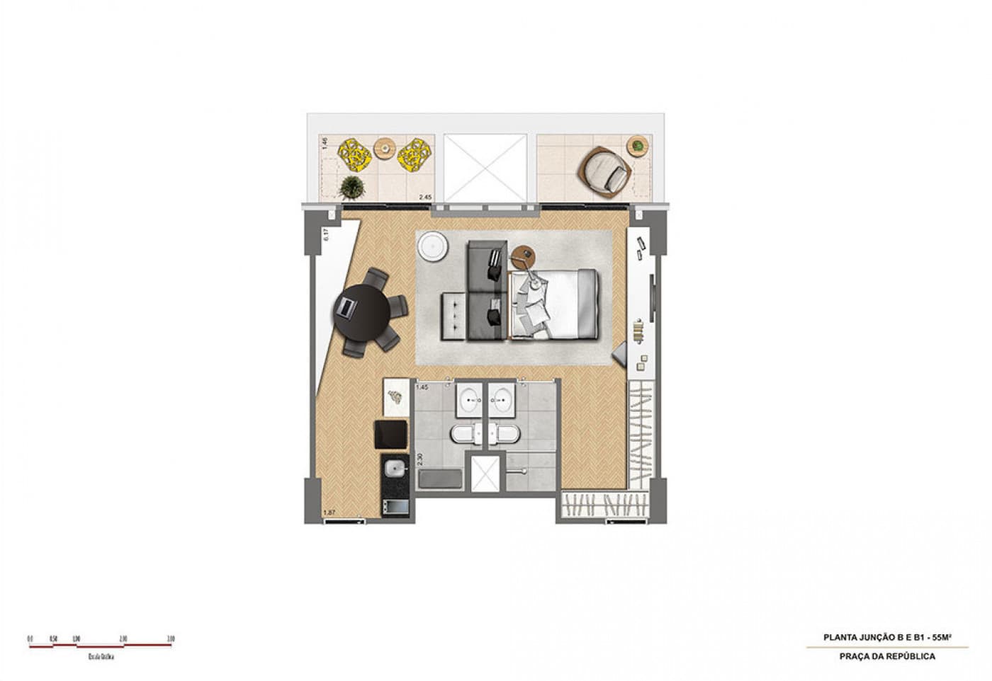 Planta 5 — Setin Downtown Praça da República