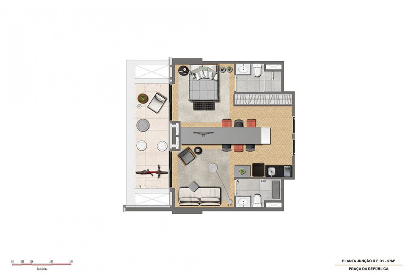 Planta 6 — Setin Downtown Praça da República