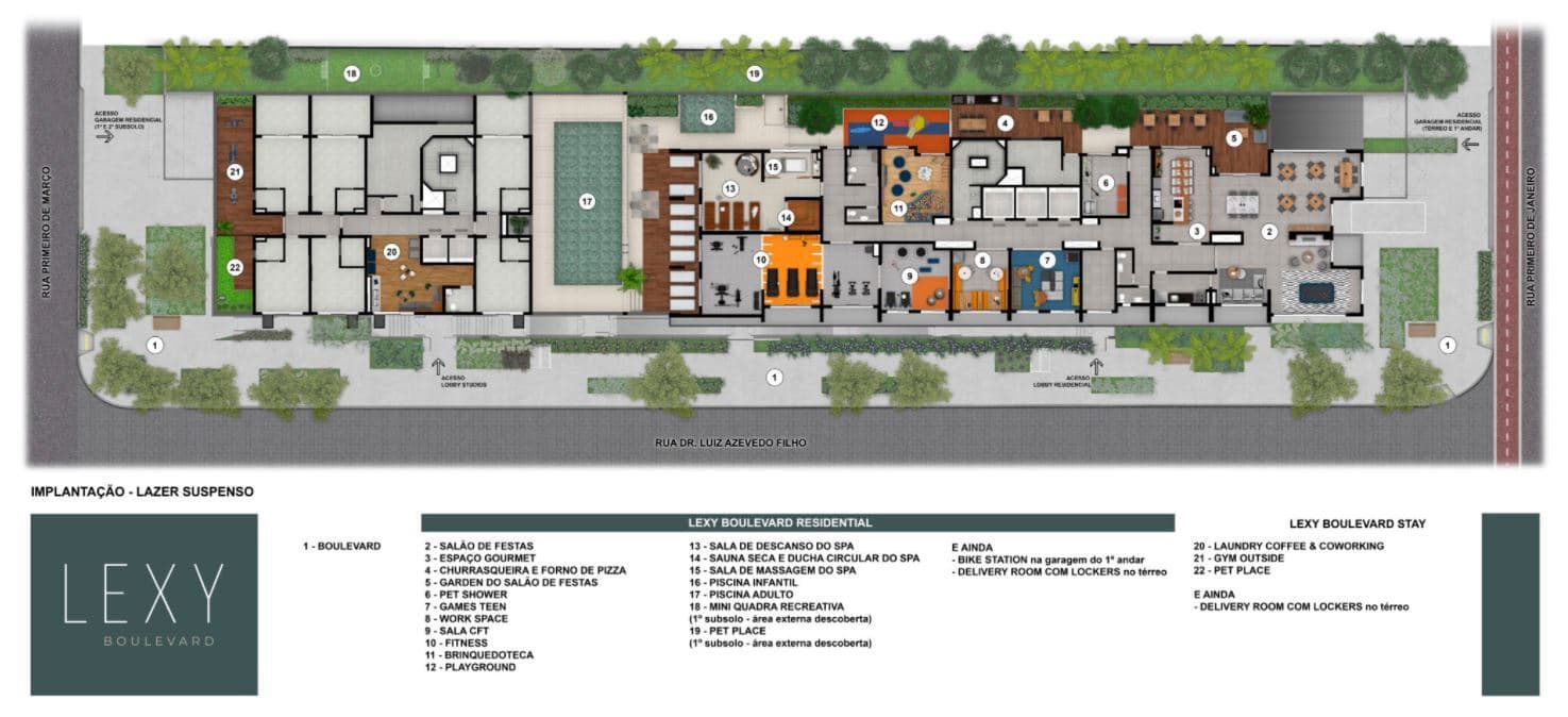 Planta 1 — Lexy Boulevard Vila Clementino - Residencial