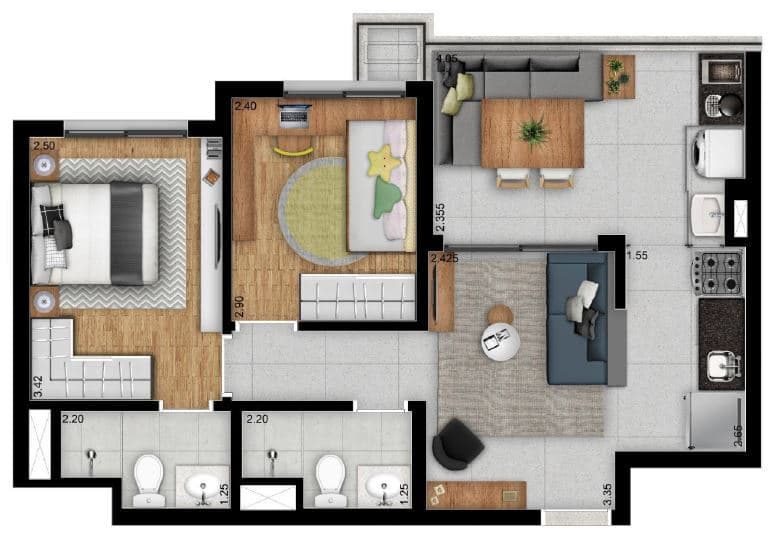 Planta 5 — Lexy Boulevard Vila Clementino - Residencial