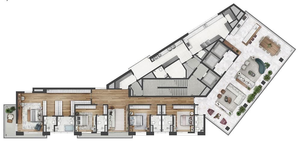 Planta 6 — Arbórea Itaim