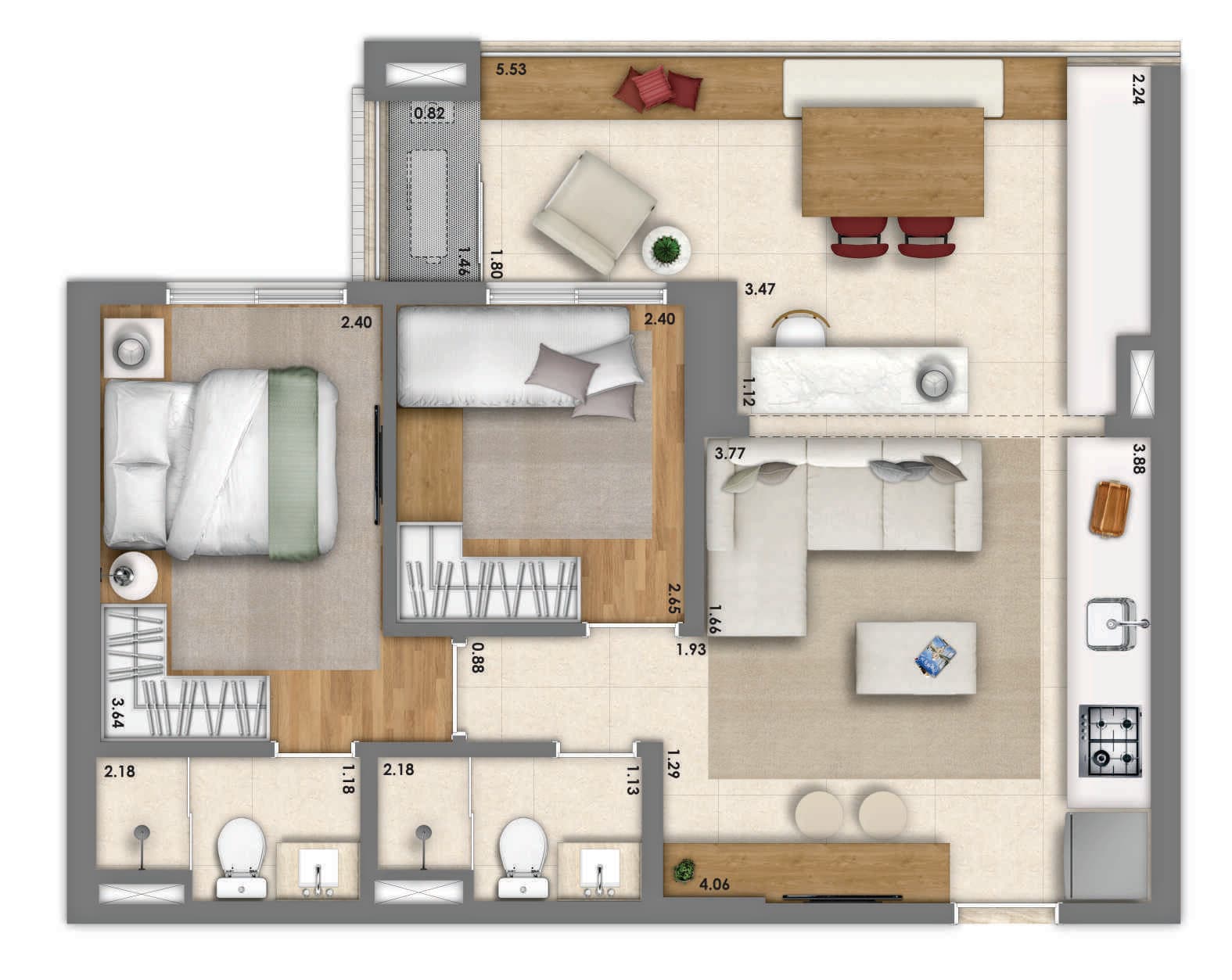 Planta 3 — Essence Vila Mariana