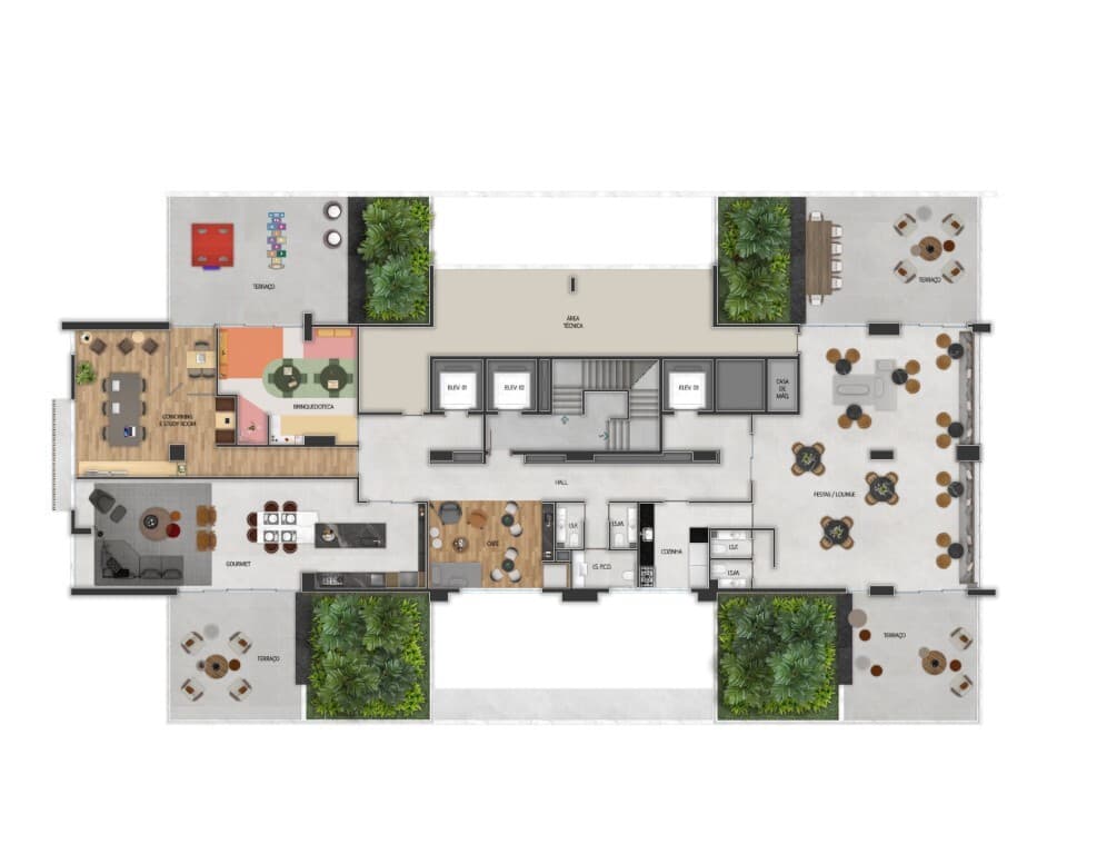 Planta 1 — Diamond Jardins