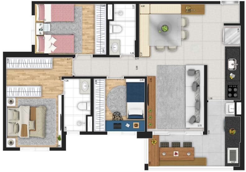 Planta 4 — AR Planalto