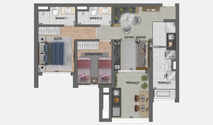 Planta 4 — Dream View Sky Resort - Fase 1