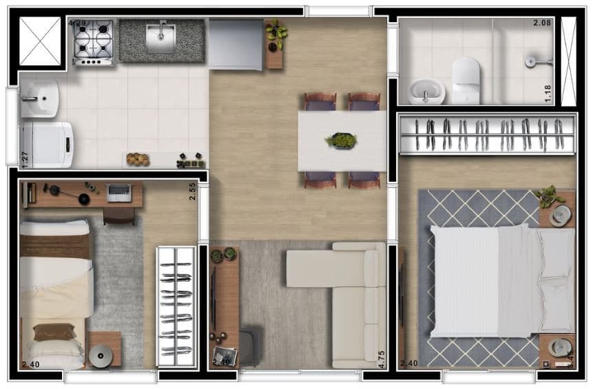 Planta 1 — Viva Smart Itaquera