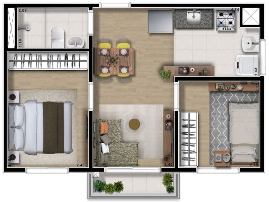 Planta 2 — Viva Smart Itaquera