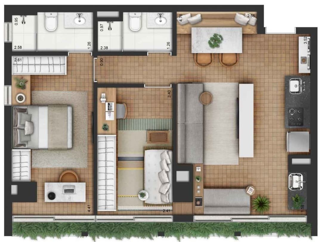 Planta 4 — Invert Campo Belo - Residencial