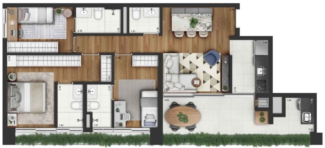 Planta 6 — Invert Campo Belo - Residencial