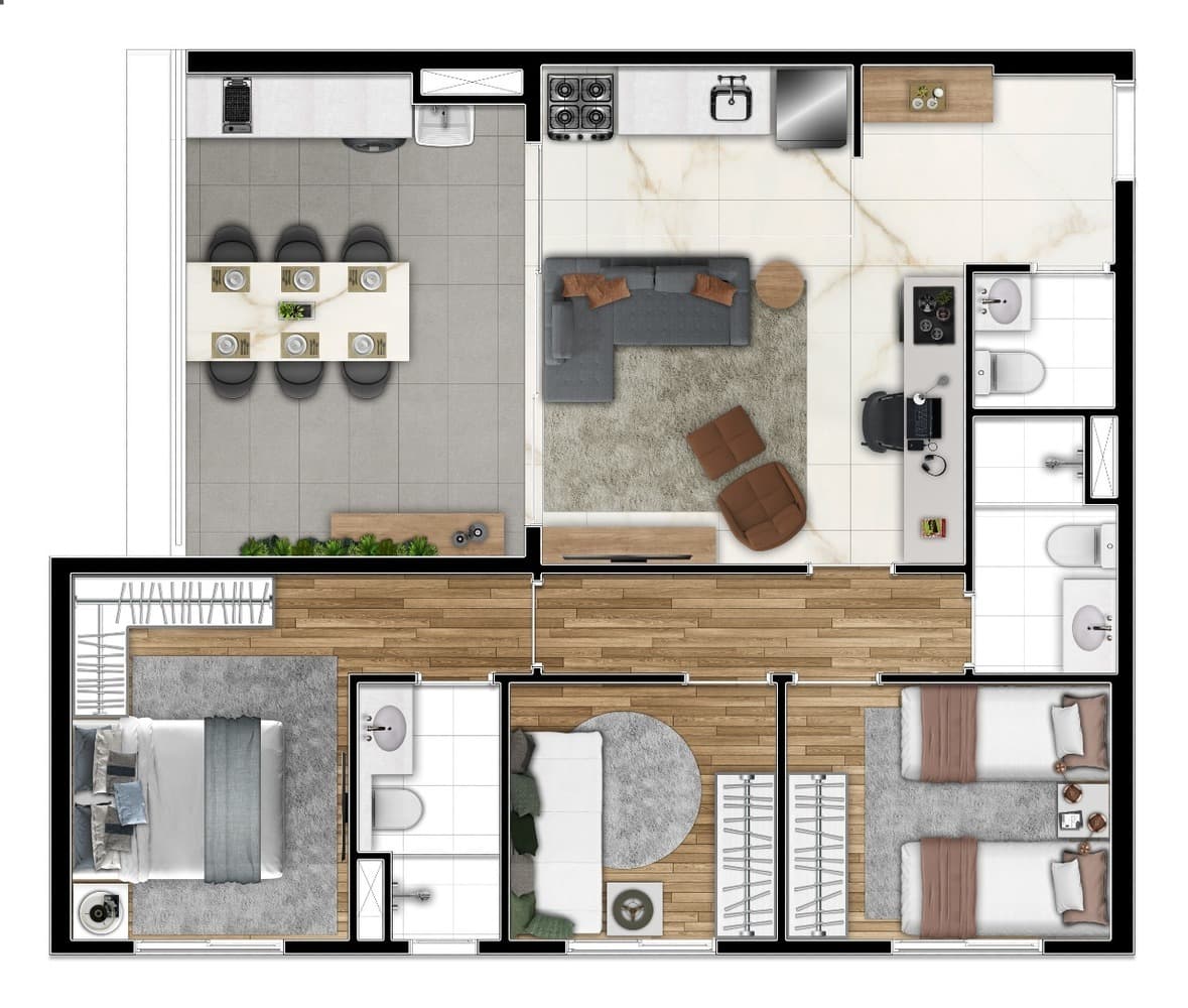 Planta 6 — Side Barra Funda
