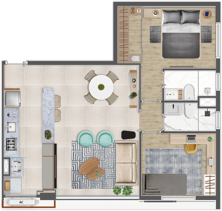 Planta 2 — Practical Life Campo Belo II - Residencial