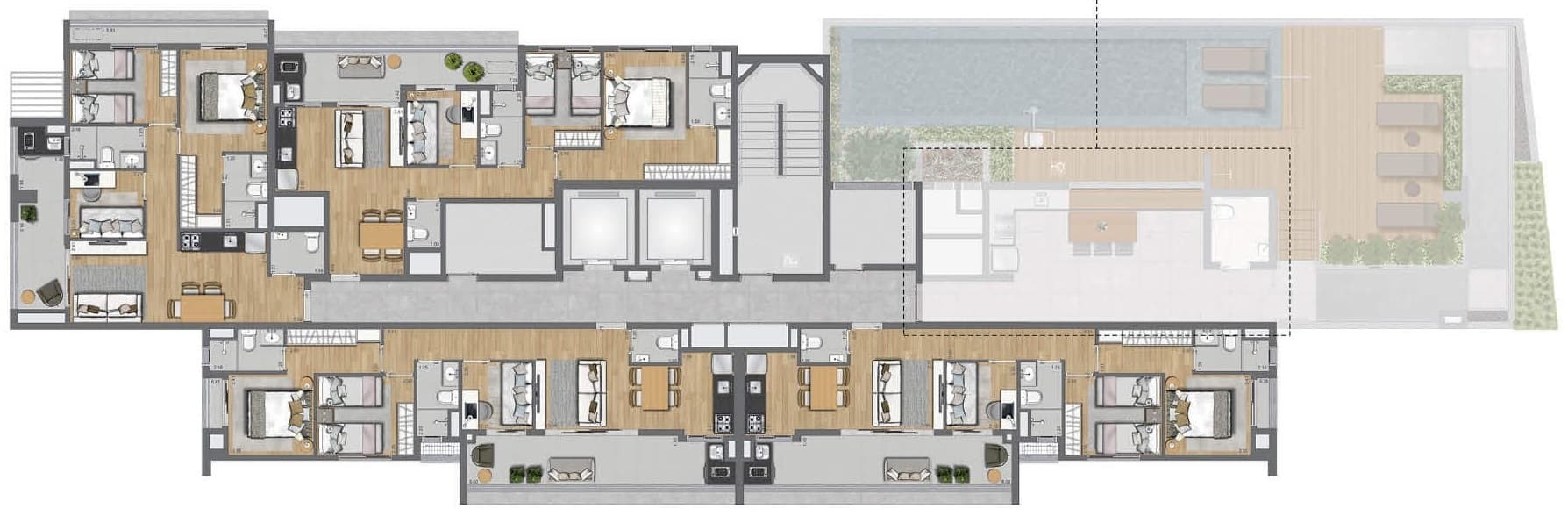 Planta 1 — La Casa Pássaros e Flores - Residencial