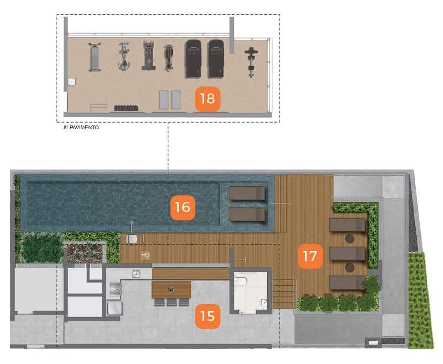 Planta 2 — La Casa Pássaros e Flores - Residencial