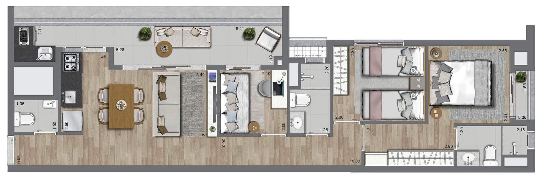 Planta 6 — La Casa Pássaros e Flores - Residencial