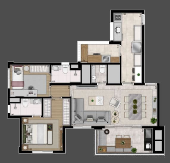 Planta 3 — Lure Perdizes