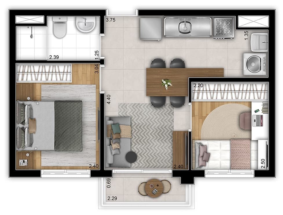 Planta 3 — Station Bresser
