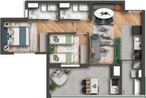 Planta 5 — Smart Home Nova Klabin