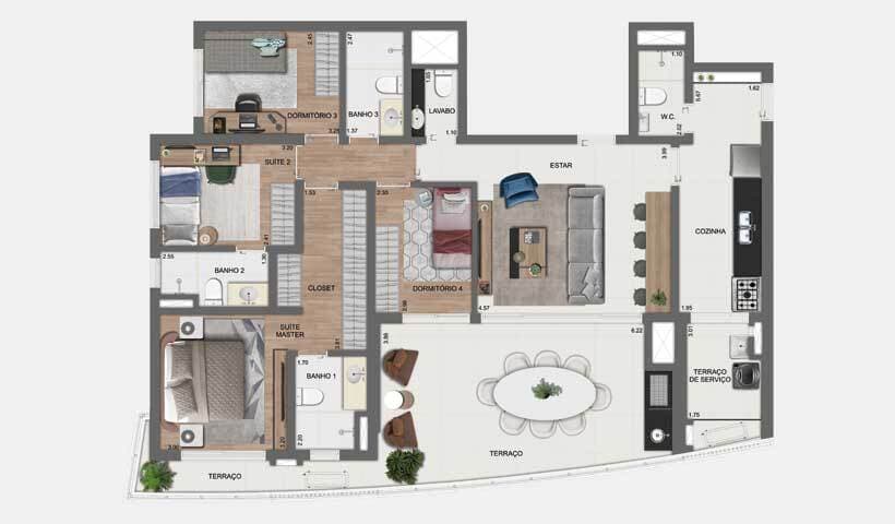 Planta 4 — Arkadio EZ by Ott - Residencial