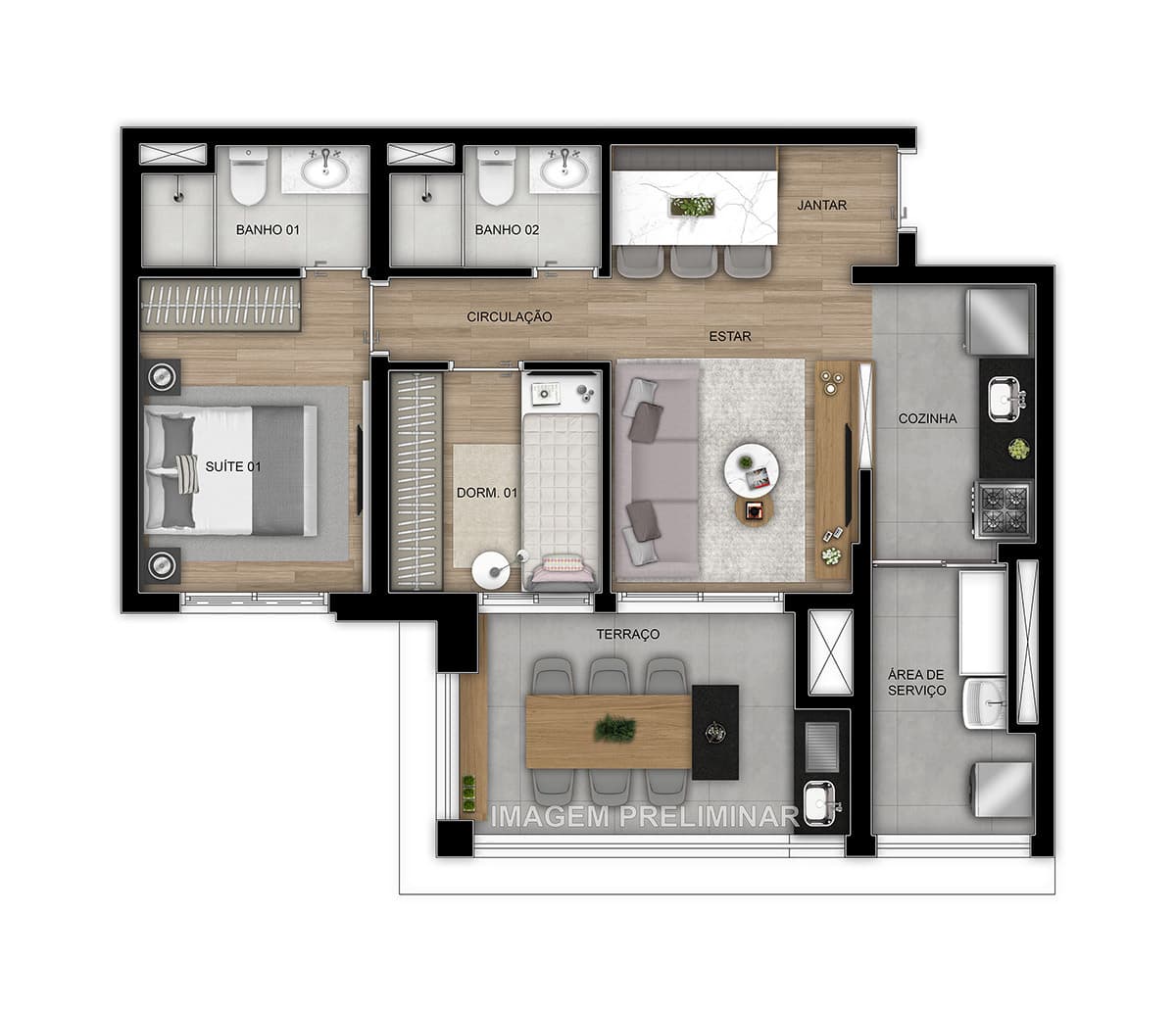 Planta 4 — Home Resort Penha