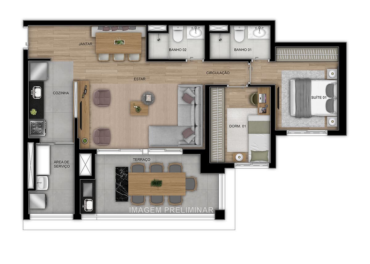 Planta 6 — Home Resort Penha