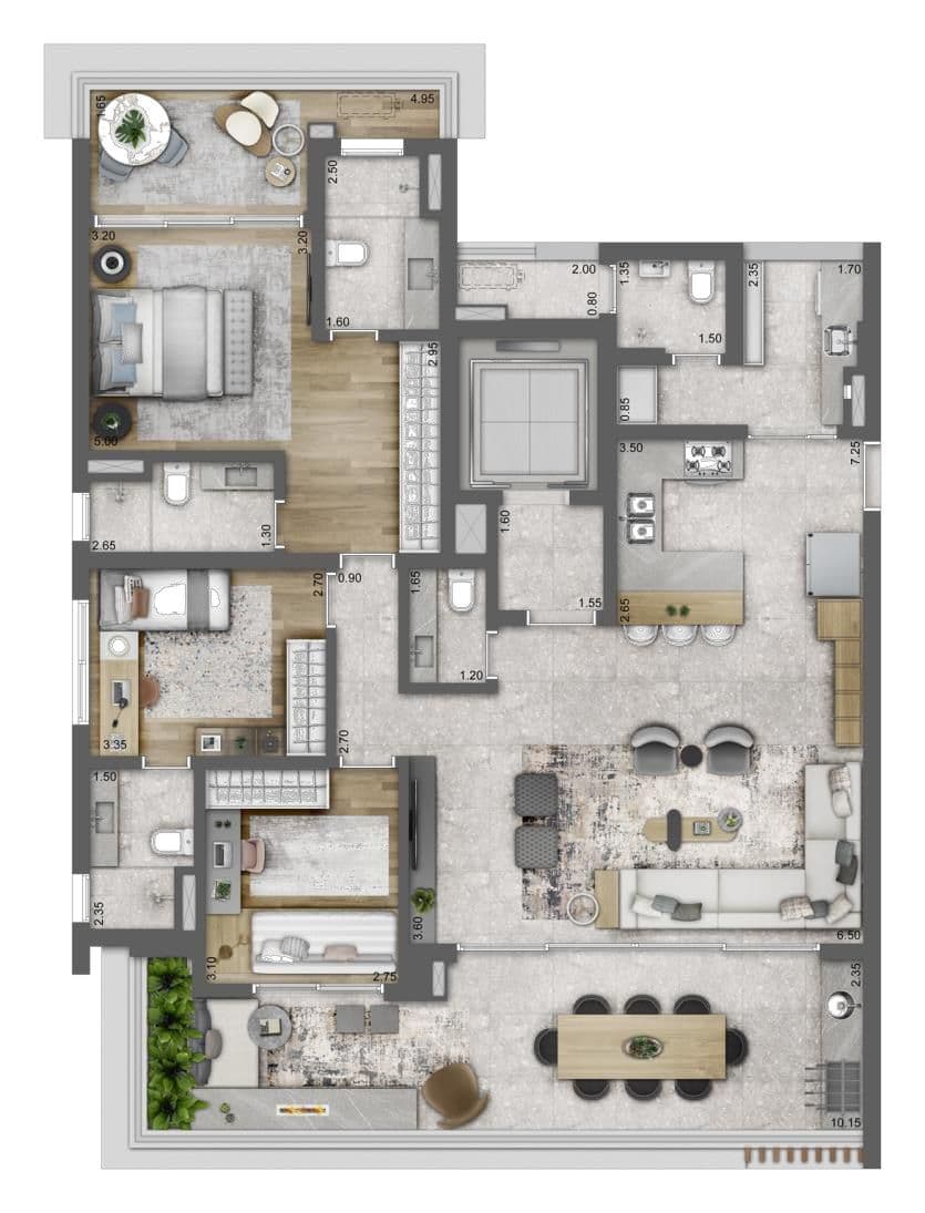 Planta 3 — Latitude Campo Belo - Residencial