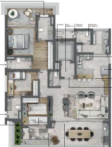 Planta 4 — Latitude Campo Belo - Residencial