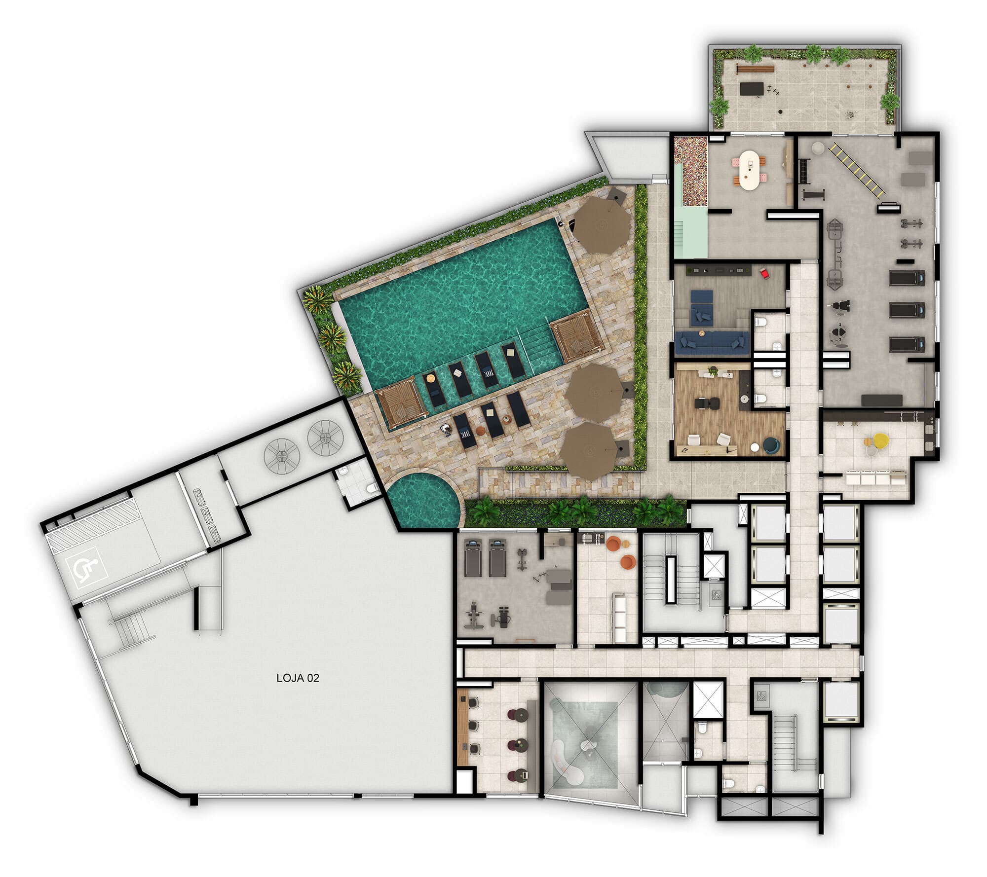 Planta 1 — Viva Benx Star Conceição - Residencial