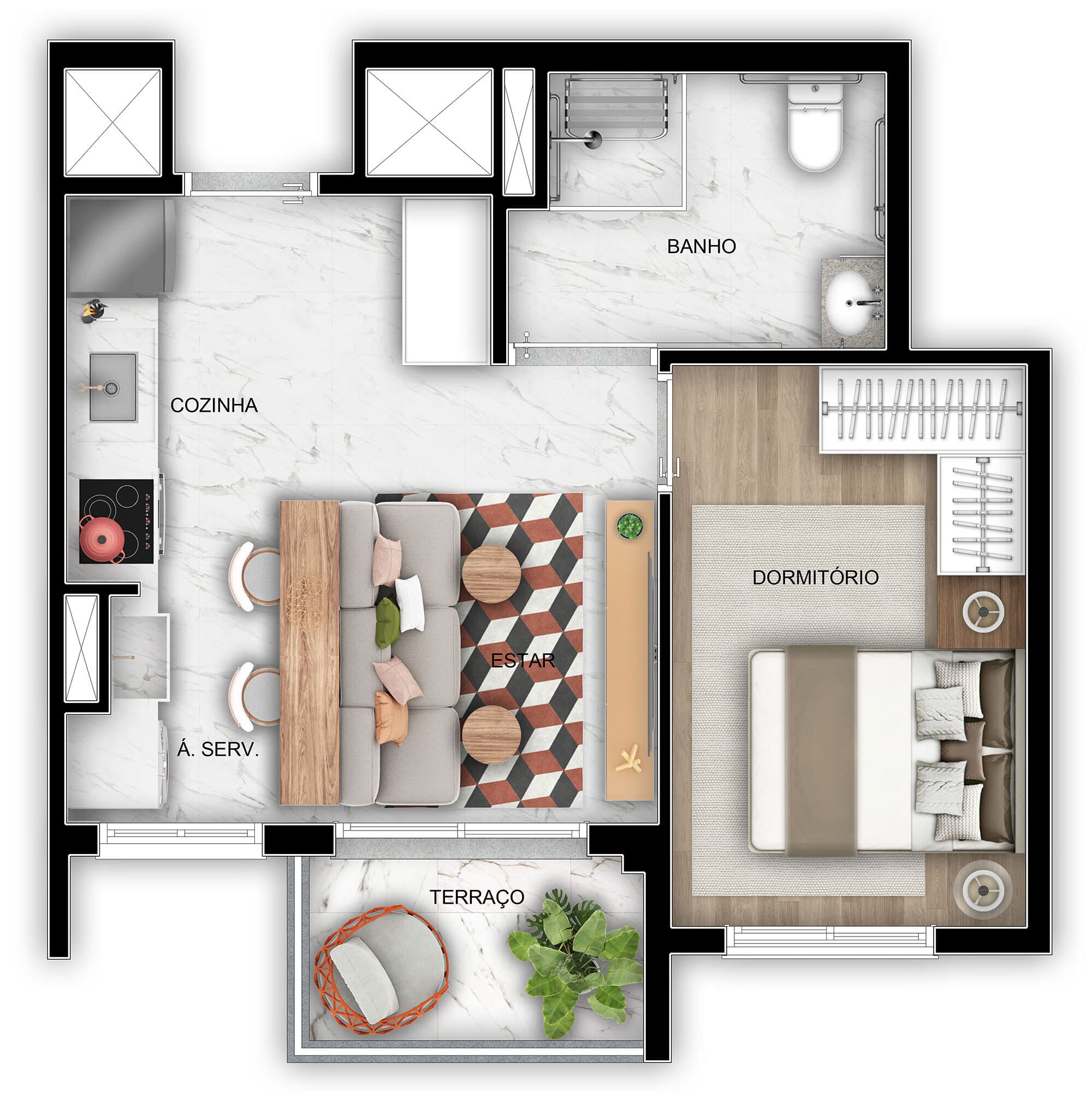 Planta 3 — Viva Benx Star Conceição - Residencial