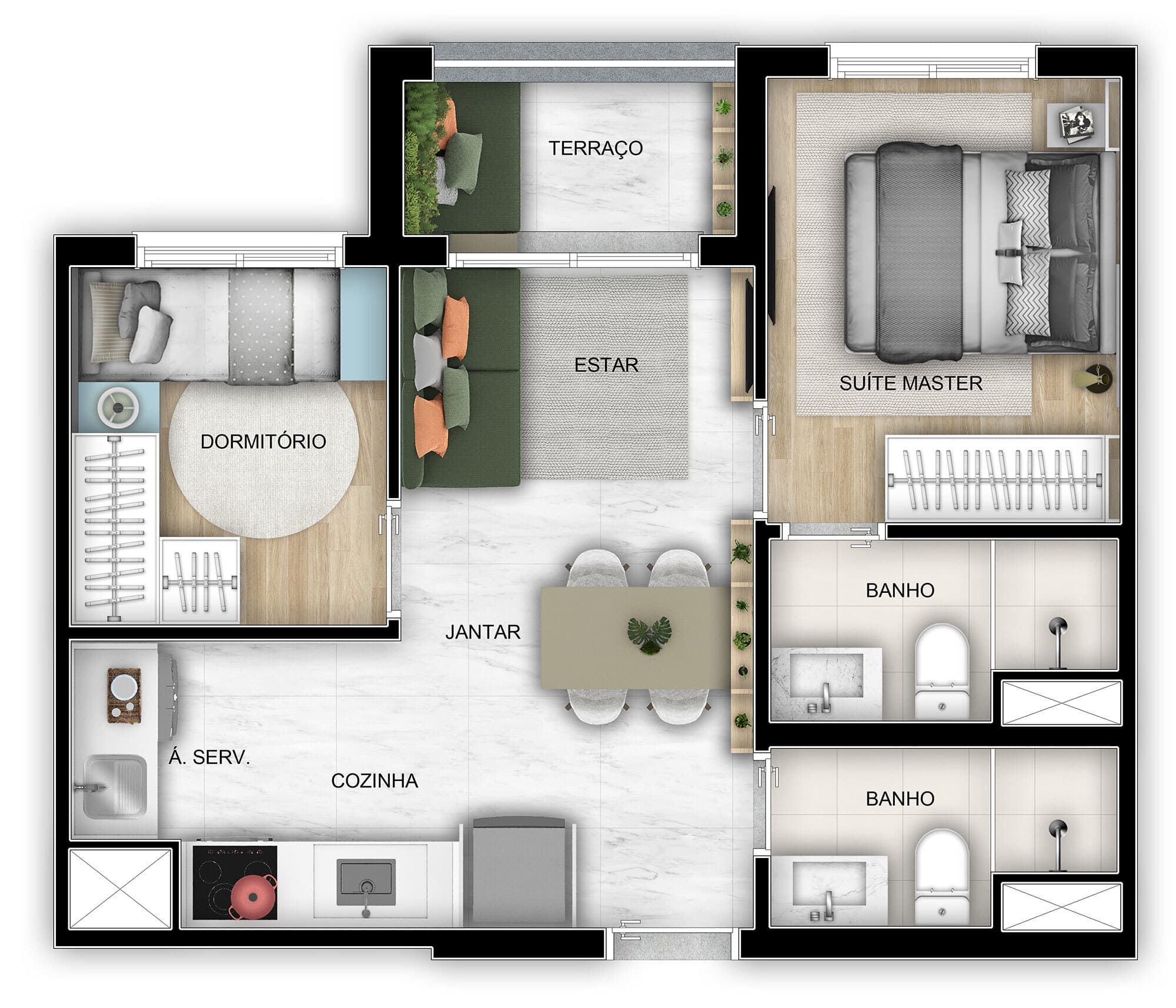 Planta 4 — Viva Benx Star Conceição - Residencial