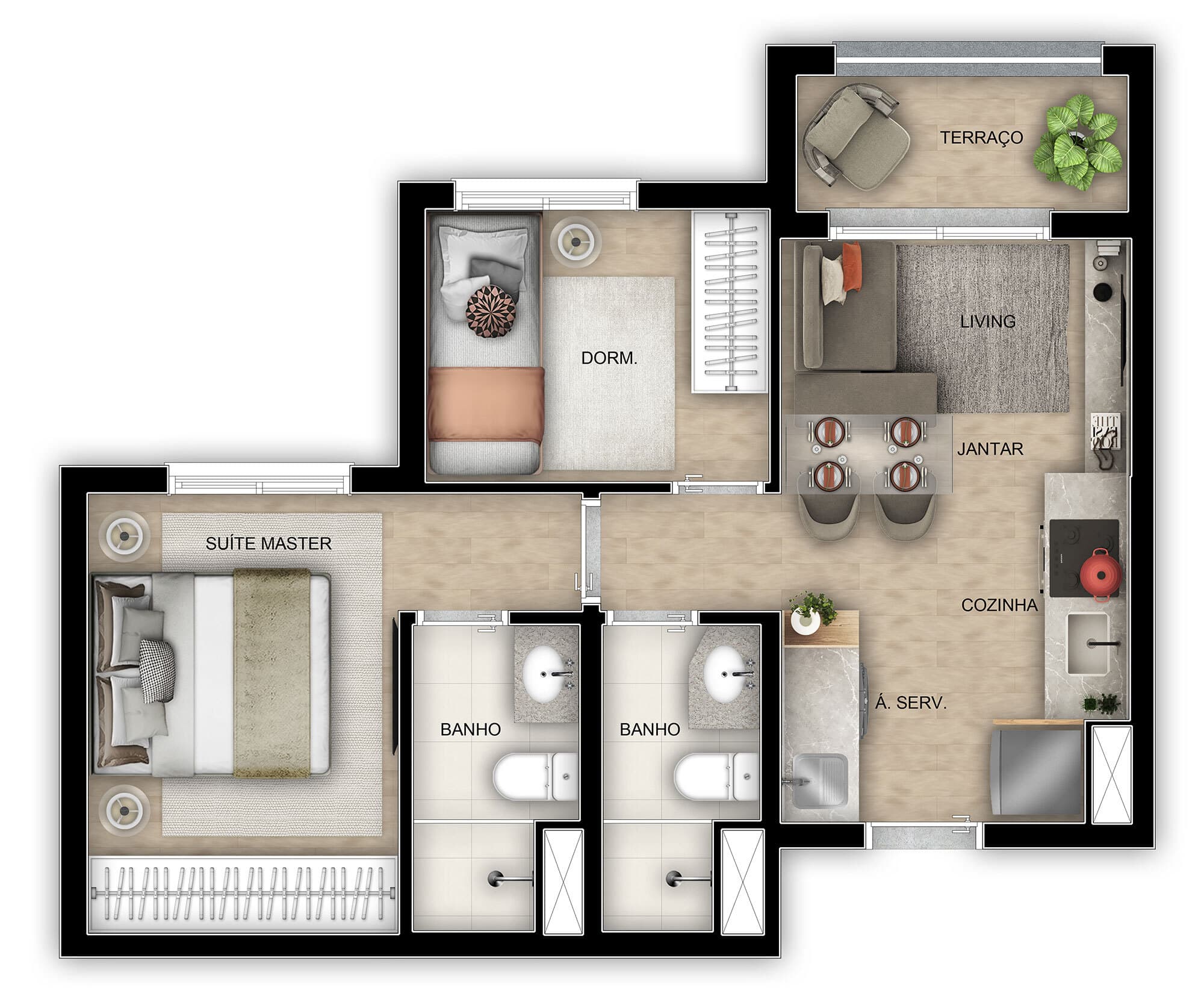 Planta 6 — Viva Benx Star Conceição - Residencial