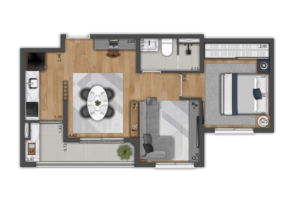 Planta 3 — Welconx Alto de Pinheiros - Residencial