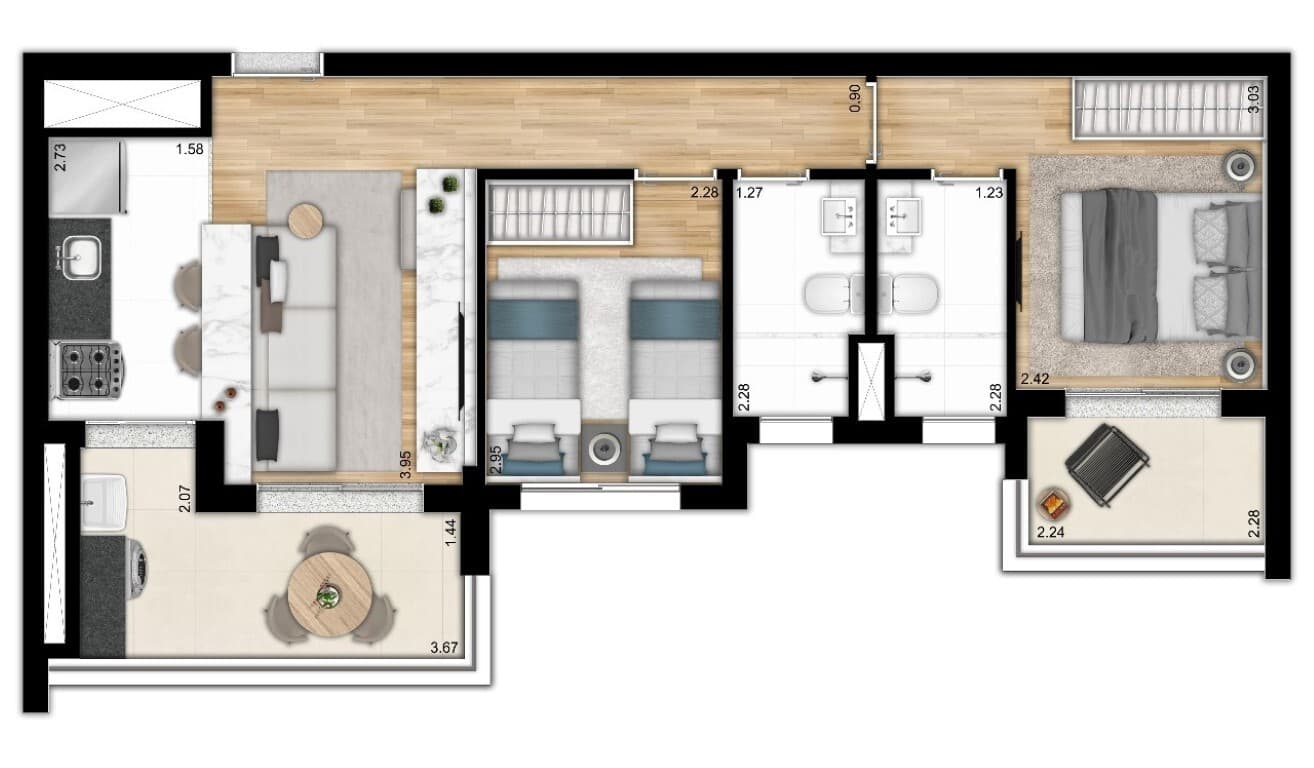 Planta 4 — The Collection Paulista - Residencial