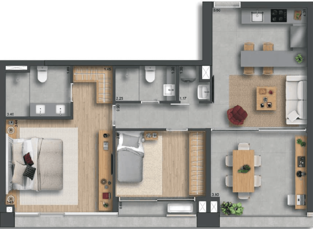 Planta 4 — 155 Jerônimo - Residencial