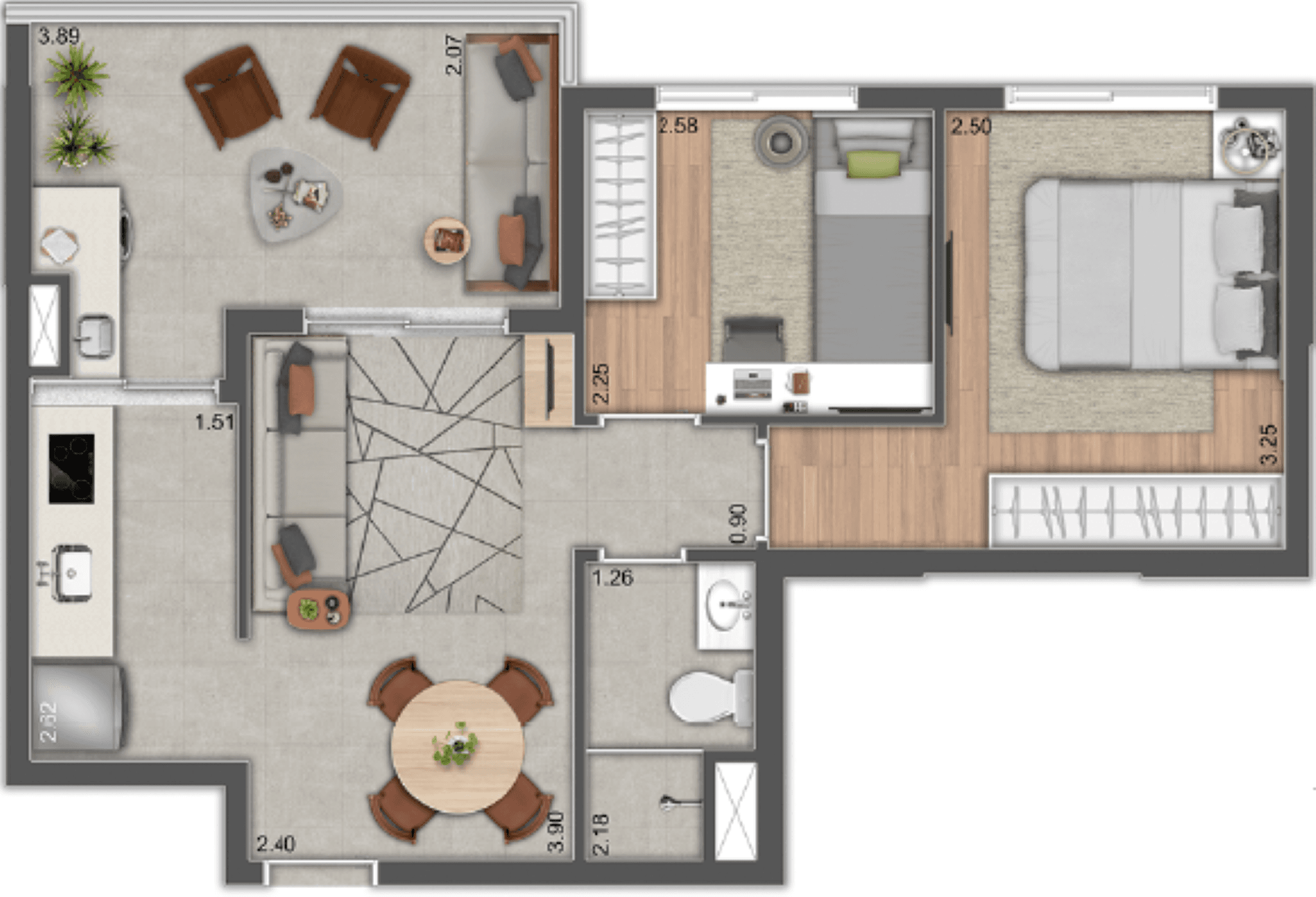 Planta 4 — Alive Home Club Belém - Residencial