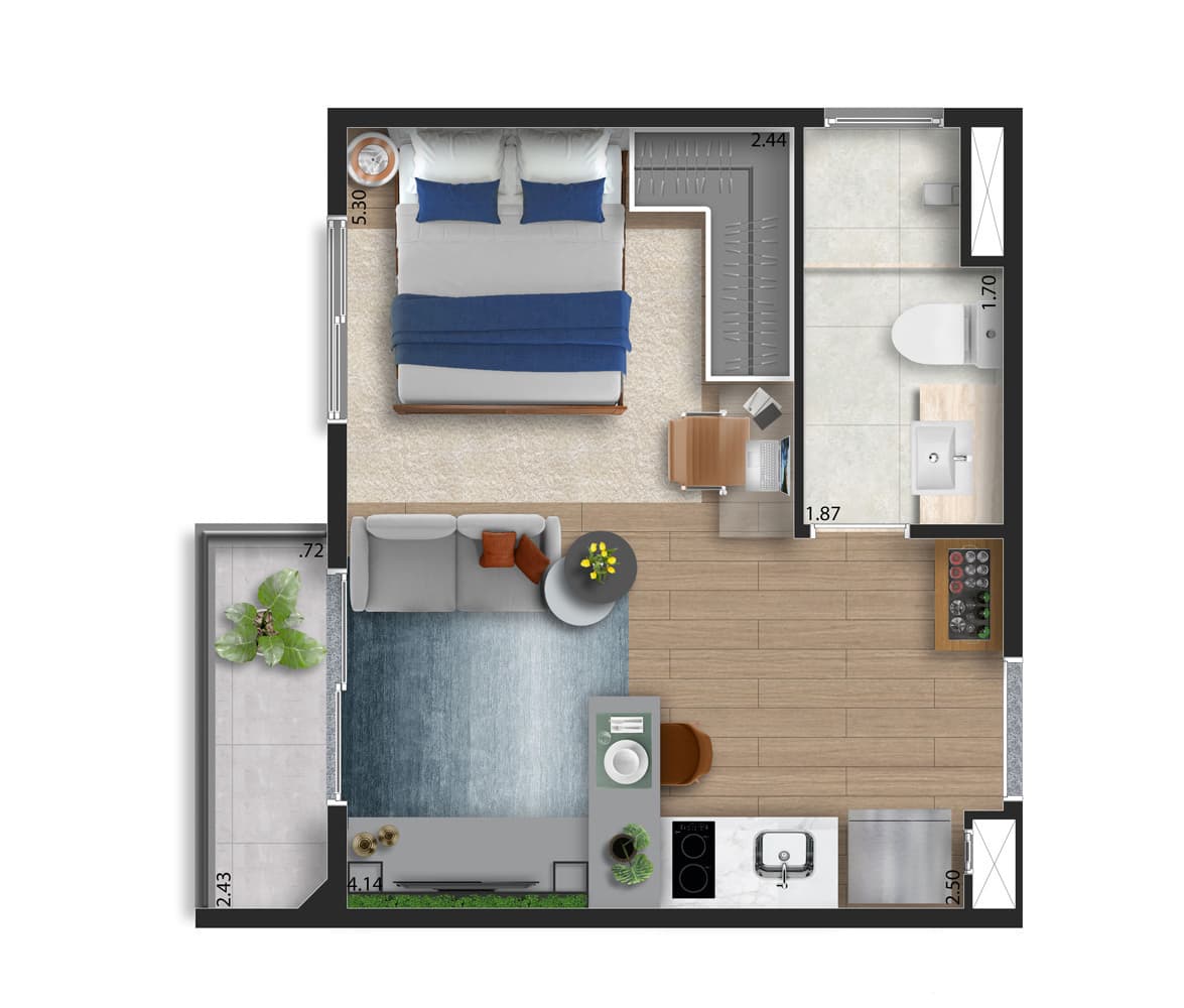 Planta 5 — Welconx Vila Romana - Residencial