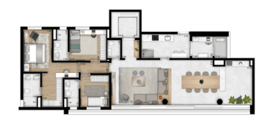 Planta 1 — Lux House Brooklin