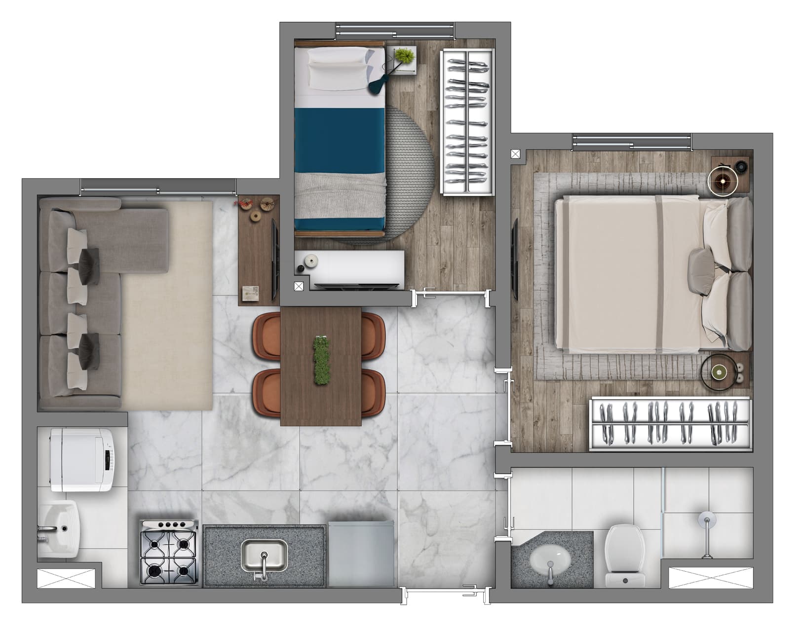 Planta 1 — Vivaz Prime Vila Nova Cachoeirinha - Fase 2