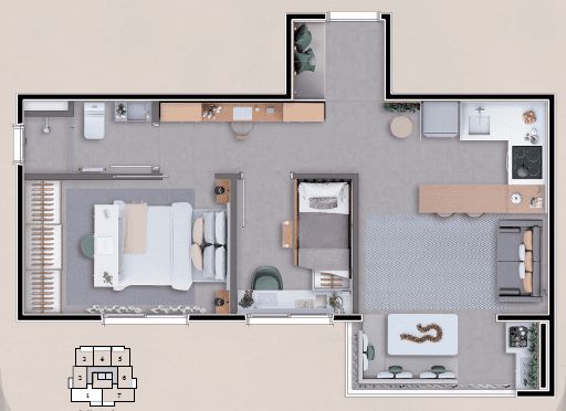 Planta 4 — Marquês Ipiranga - Residencial