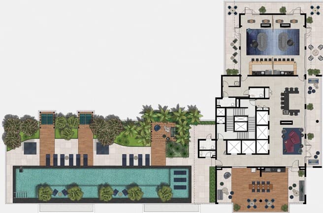 Planta 2 — Exalt Ibirapuera by EZ - Residencial
