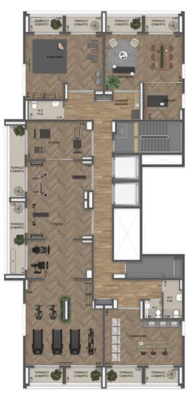 Planta 1 — Residence Unik - Studios