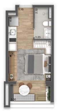 Planta 2 — Residence Unik - Studios