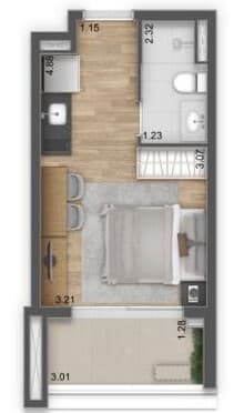 Planta 3 — Residence Unik - Studios