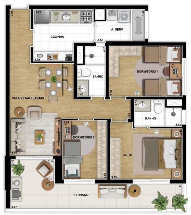 Planta 2 — C290 - Residencial