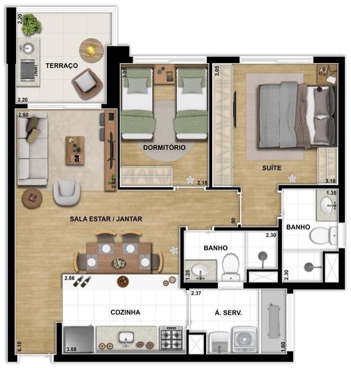 Planta 6 — C290 - Residencial