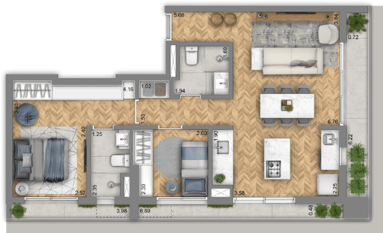 Planta 6 — Jardim Lobato - Residencial