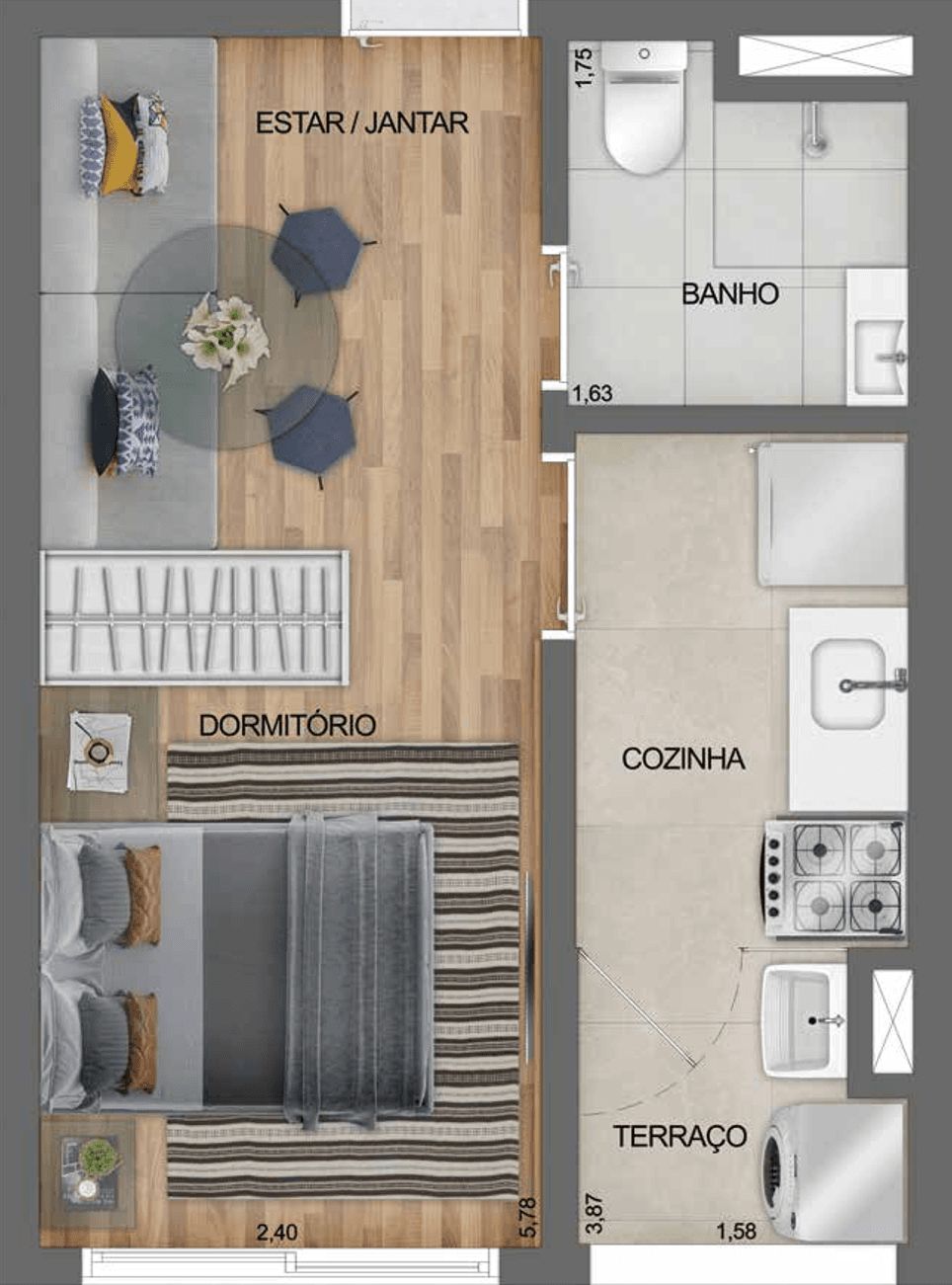 Planta 2 — Fit Casa Estação Oratório