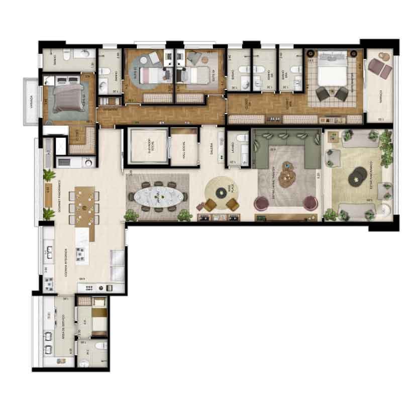 Planta 6 — Only Cidade Jardim