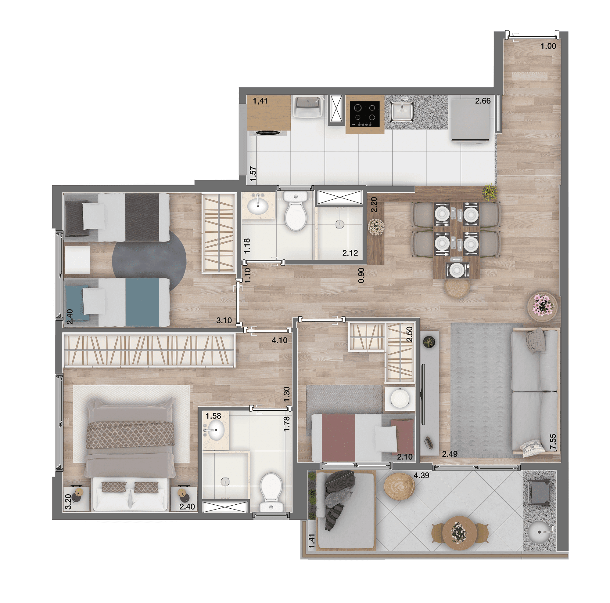 Planta 4 — Arboris Morumbi