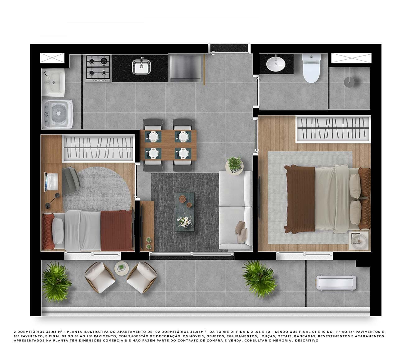 Planta 2 — Elements Higienópolis - Residencial